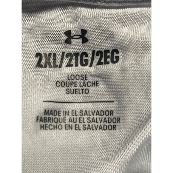 Under Armour Gradient Tee Mens 2XL Loose Fit Gray & Black - Picture 4 of 7